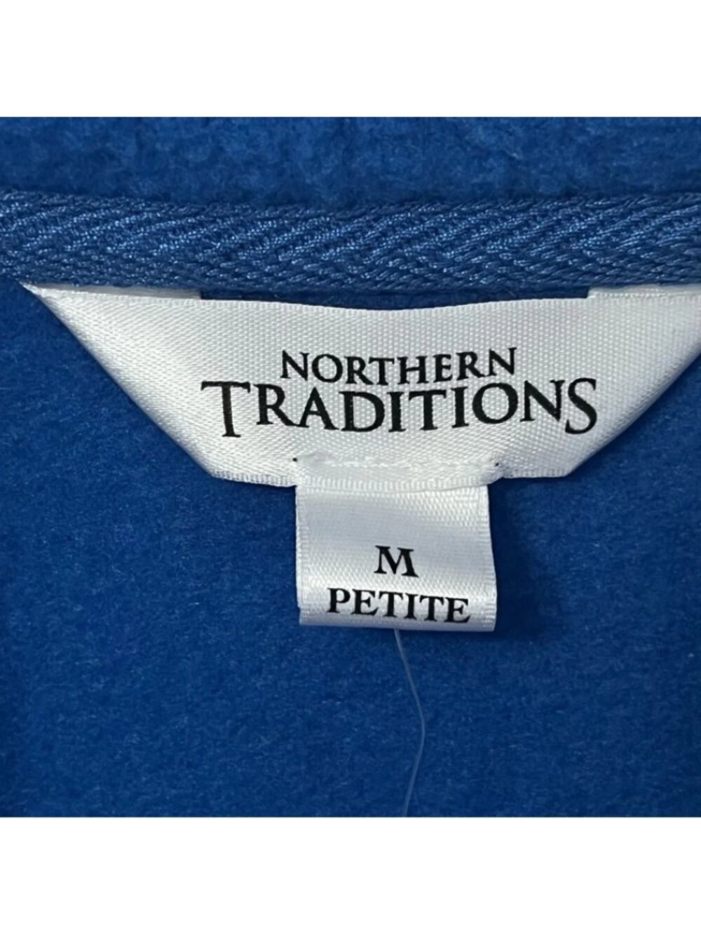 New Northern Reflections Woman’s Blue Fleece Zip-Front Jacket Embroidered Front - Picture 7 of 10